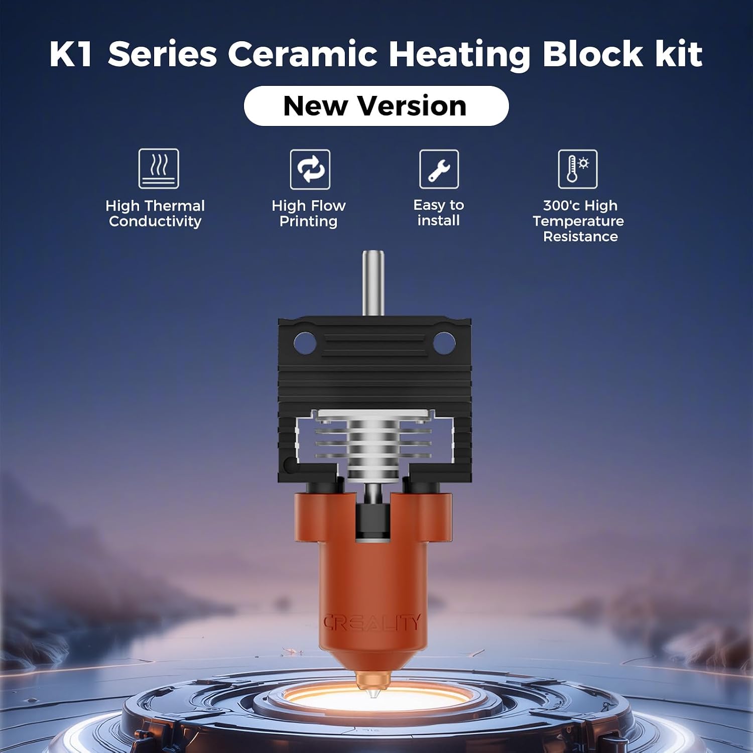 Thumbnail 2 de Creality K1シリーズ用ホットエンドキット セラミック加熱ブロック・バックル端子・交換式ノズル