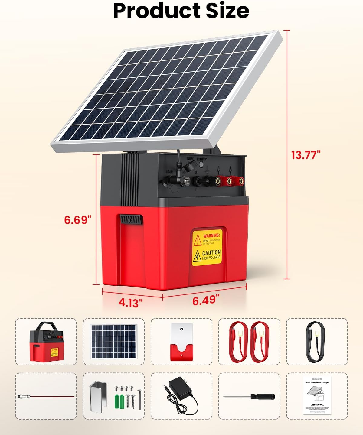 Thumbnail 6 de Epoify Solar Electric Fence Charger, 1.2J
