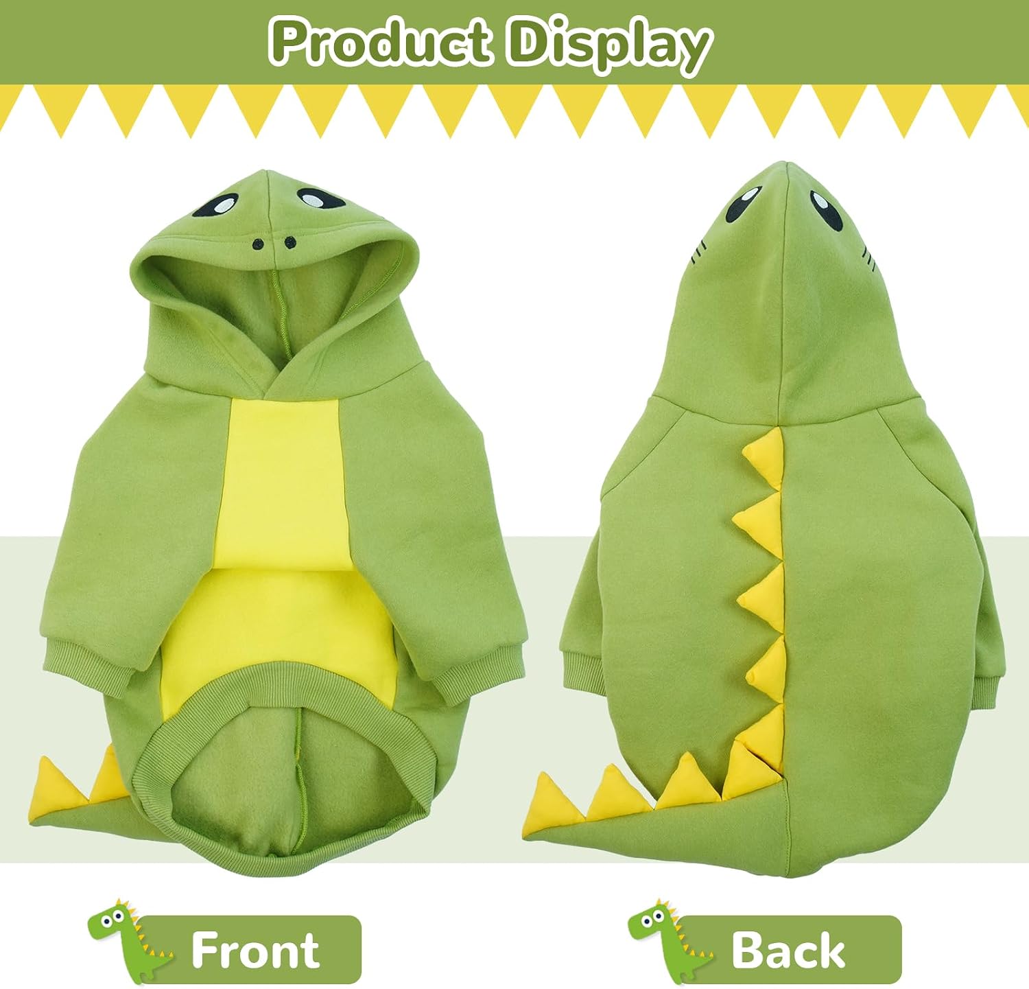 Detalle de Lelepet dinosaur dog costume hoodie for winter
