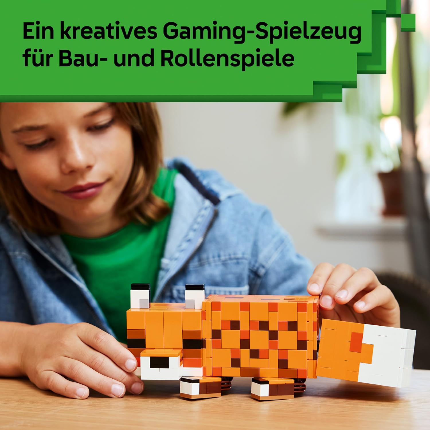 Detalle 2 de LEGO Minecraft Fuchs 3D-Puzzle 21588 🧩