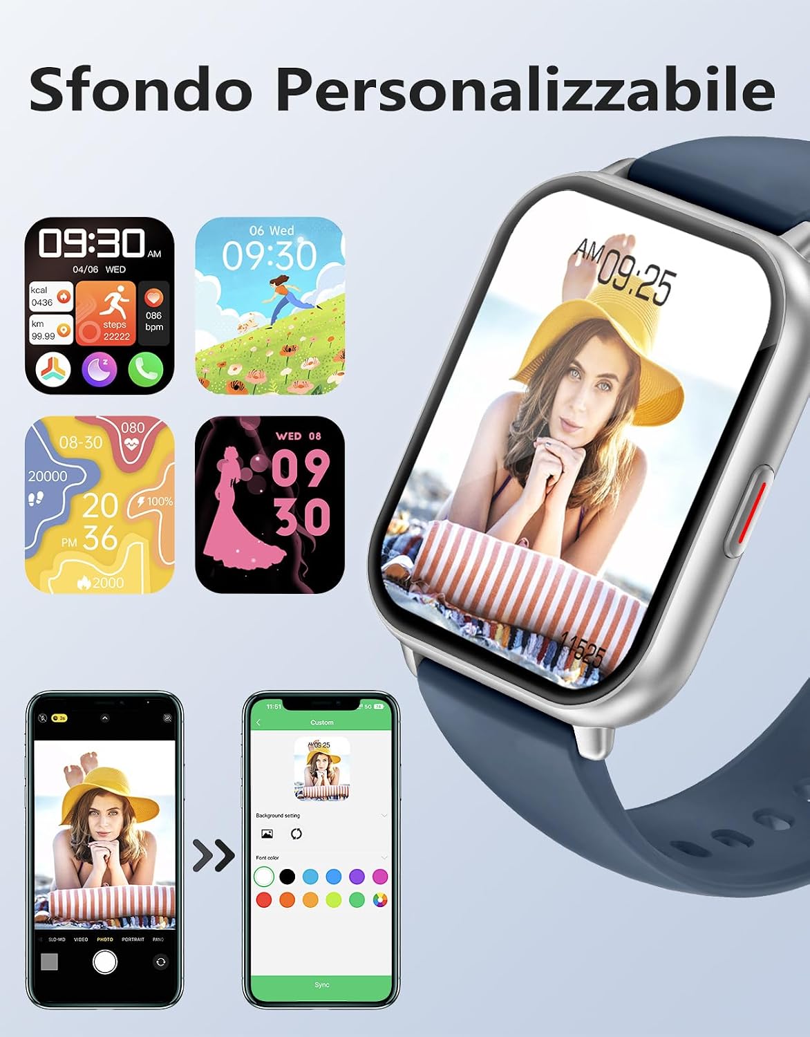 Detalle 2 de RUIMEN Smartwatch Bluetooth 1,85”