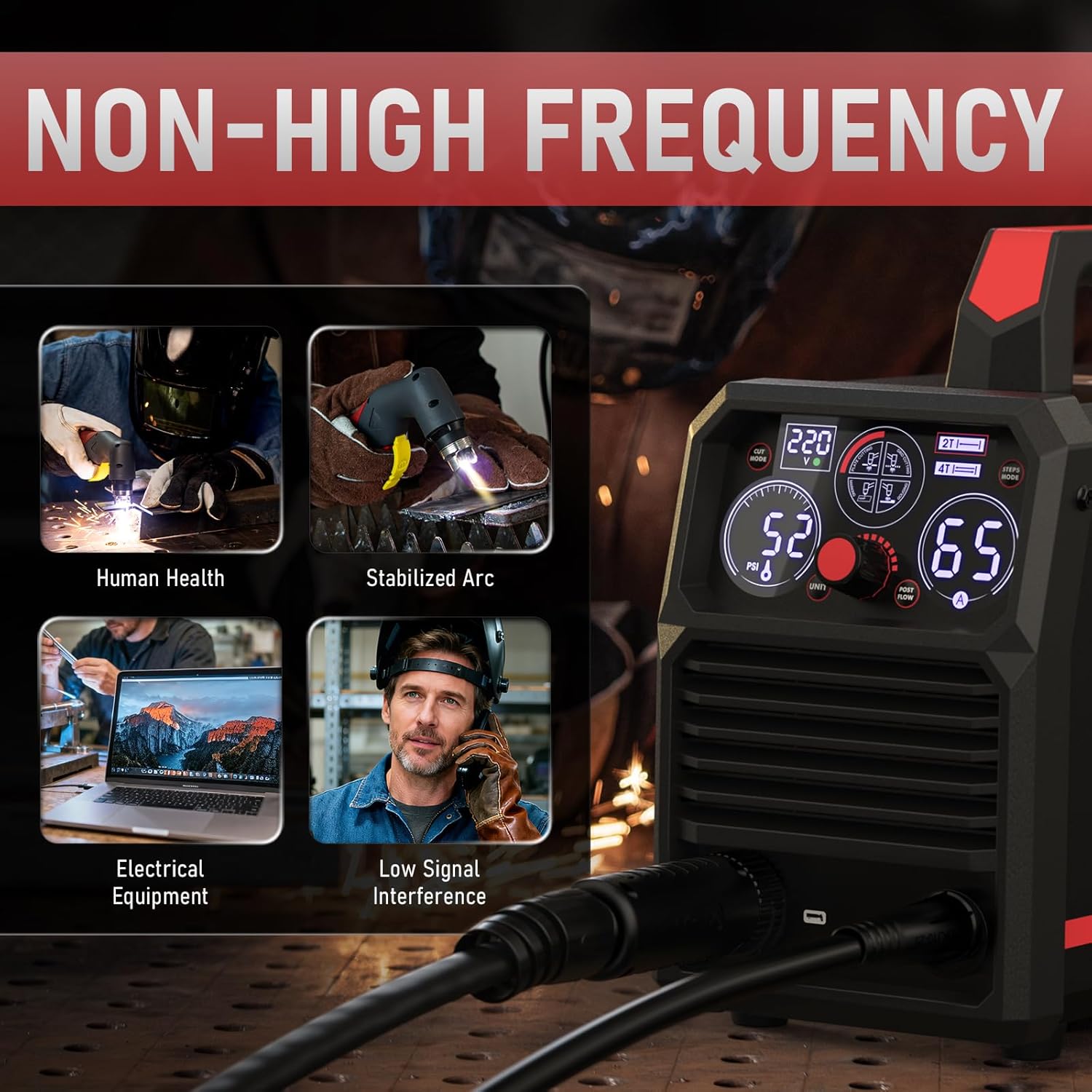 Thumbnail 3 de YESWELDER CUT-65DS PLUS 65Amp Plasma Cutter (Non-High Frequency, Non-Touch Pilot Arc) – 4-in-1 CUT/Gouge/Mark