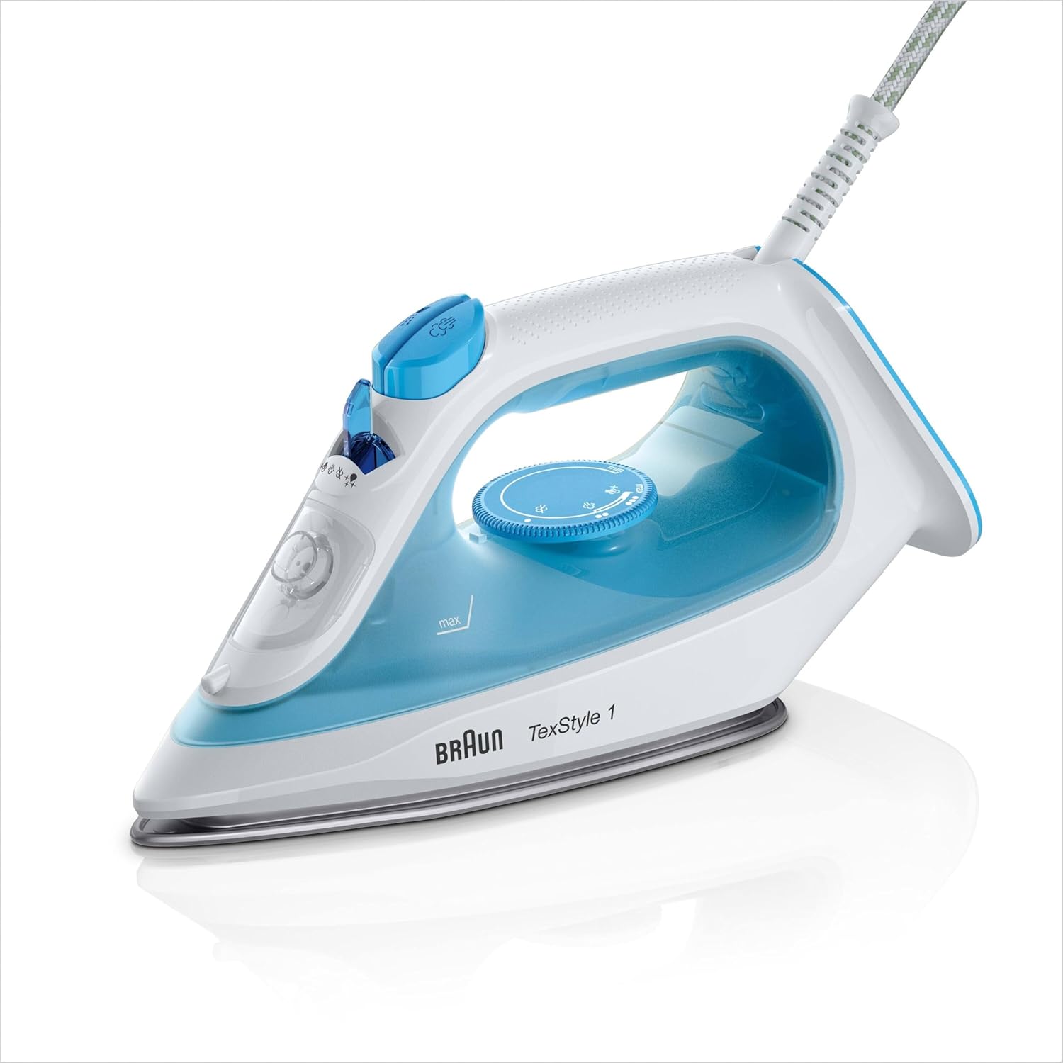 Thumbnail 3 de Braun TexStyle 1 SI1029BL Dampfbügeleisen – 1900 W, 120 g/min, Antihaftbeschichtete Bügelsohle