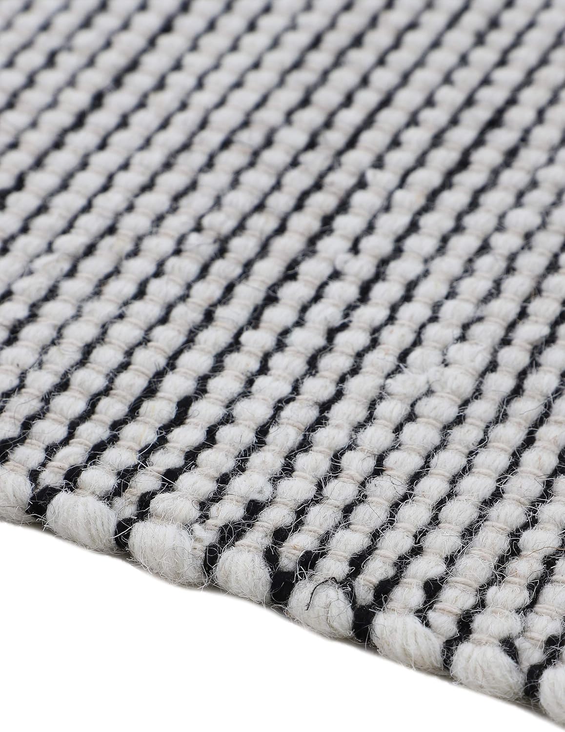 Thumbnail 4 de CarpetFine Alfombra Moderna Mona Negro/Blanco 200x290 cm 🖤🤍