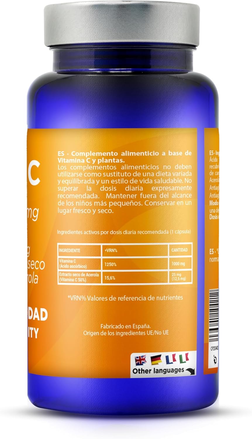 Detalle 2 de Drasanvi Vitamina C 1000 mg 60 cápsulas