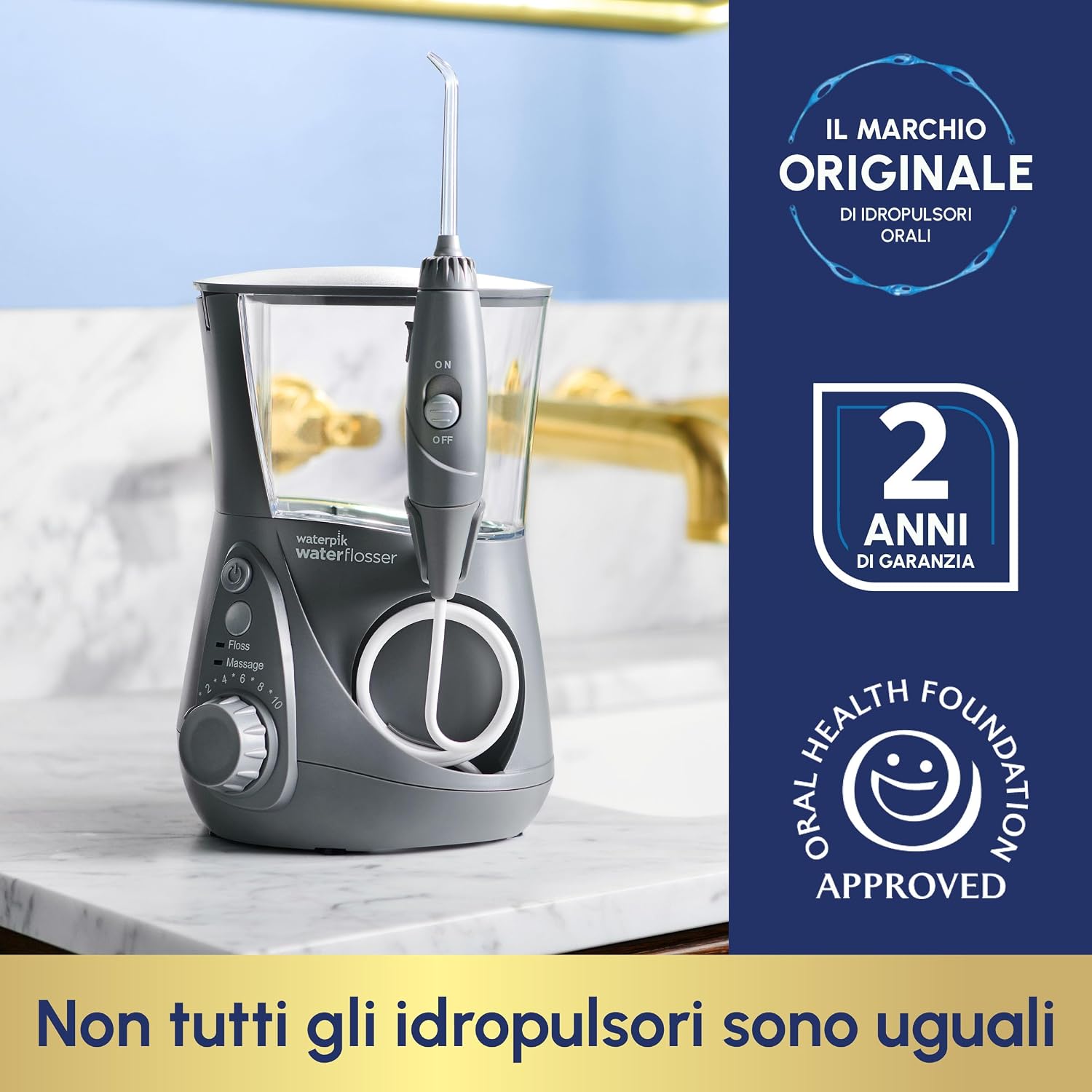 Thumbnail 5 de Waterpik Idropulsore Dentale Ultra Professional WP-667EU: 6 testine, controllo pressione a 10 impostazioni
