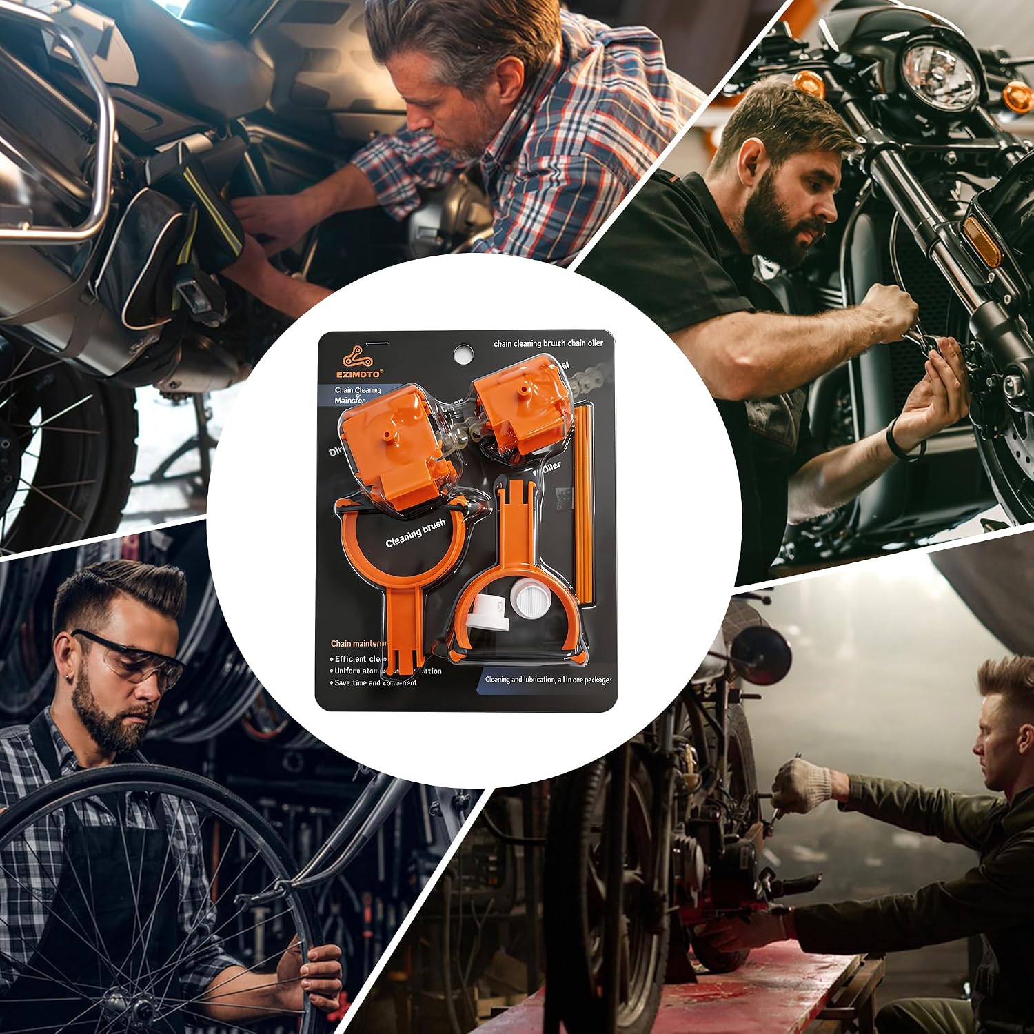 Thumbnail 6 de Motorcycle Chain Cleaner and Lubrication Kit for 428, 520, 525 and 530 Chains