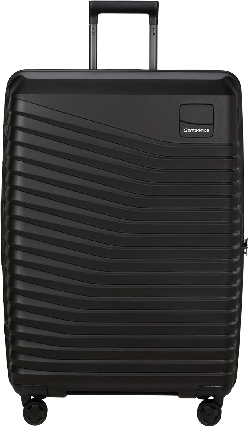 Detalle de Samsonite Intuo Spinner L – Erweiterbarer Koffer 75 cm, 105/115 L, Schwarz