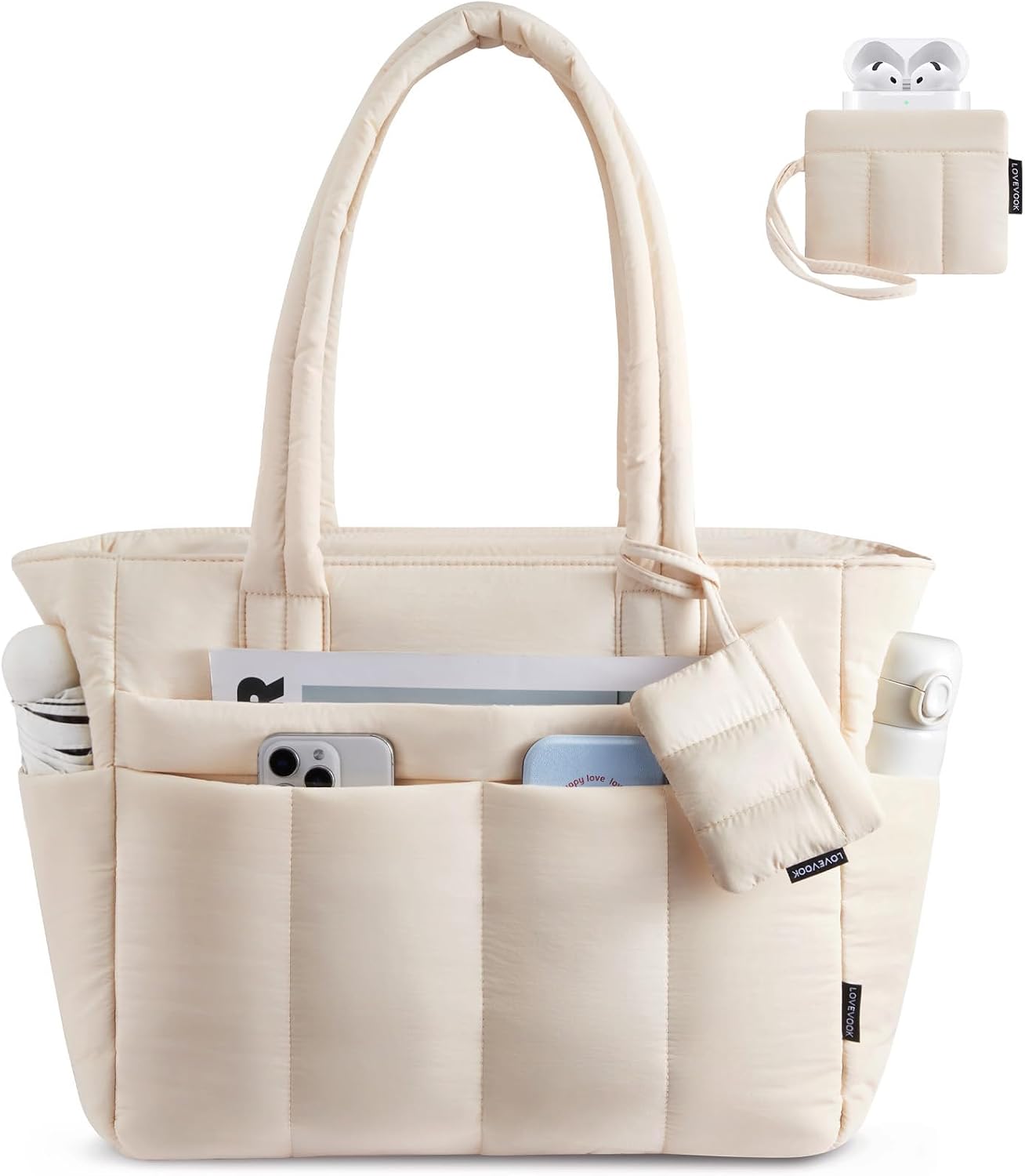 Detalle de LOVEVOOK Shopper Tasche Damen 40×15×33 cm