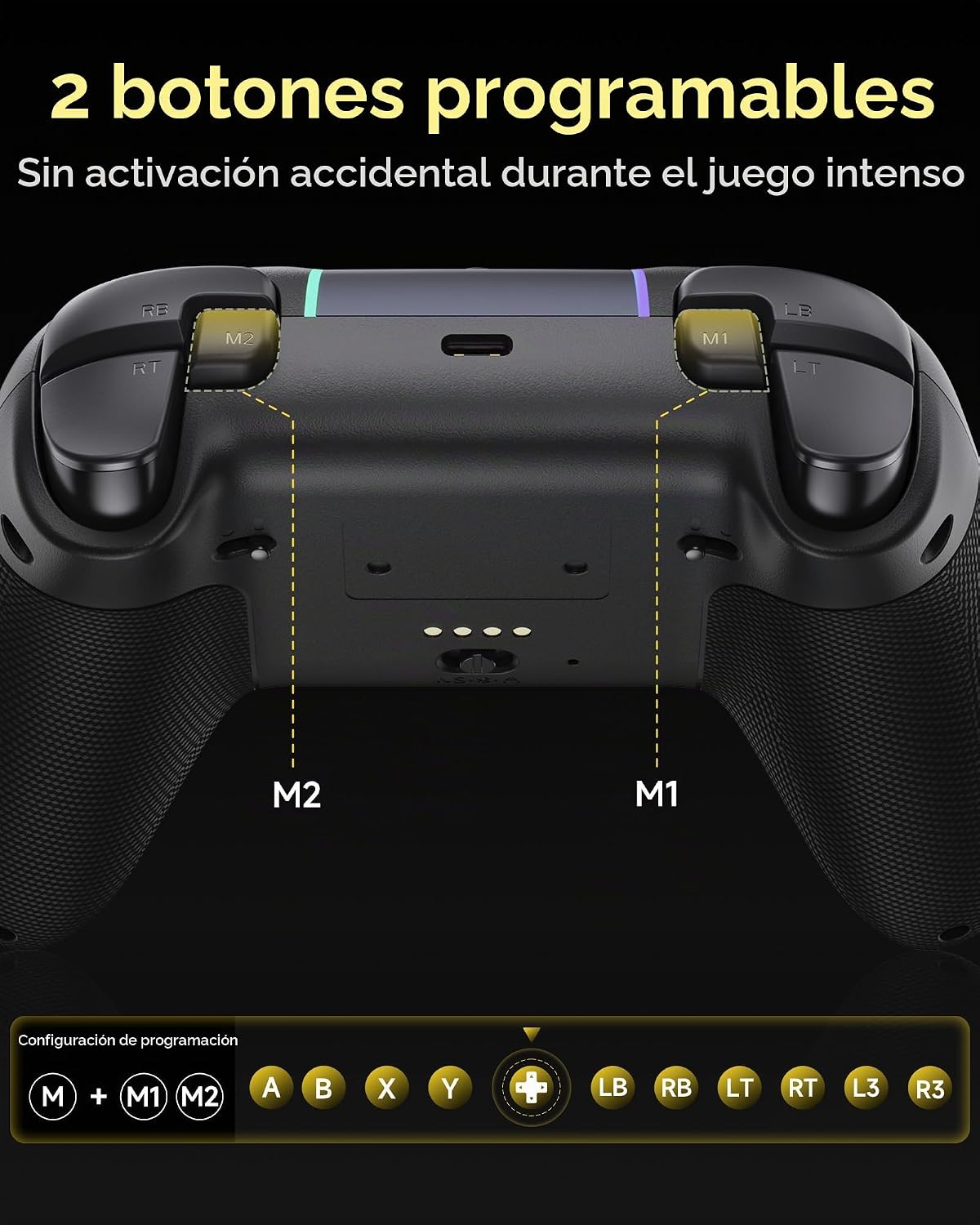 Thumbnail 6 de EasySMX X05Pro Mando PC Inalámbrico con Base | 1000Hz, Joysticks Hall y Gatillos 2 Etapas