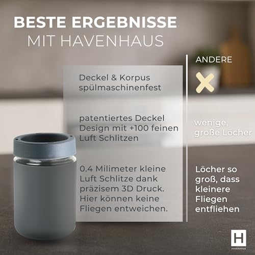 Thumbnail 7 de HAVENHAUS Fruchtfliegenfalle dunkelgrau – wiederverwendbares 2er Set