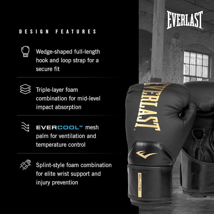 Thumbnail 2 de Everlast Elite 2 10oz Guantes de boxeo 🥊