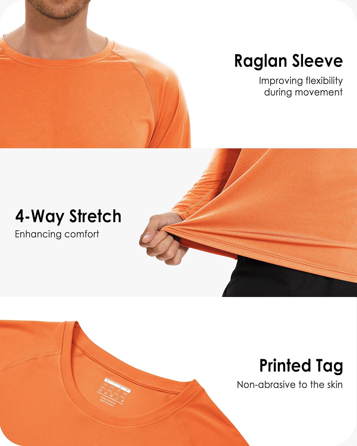 Thumbnail 5 de Boladeci Men's UPF 50+ Rash Guard, Long-Sleeve Quick-Dry Swim Shirt