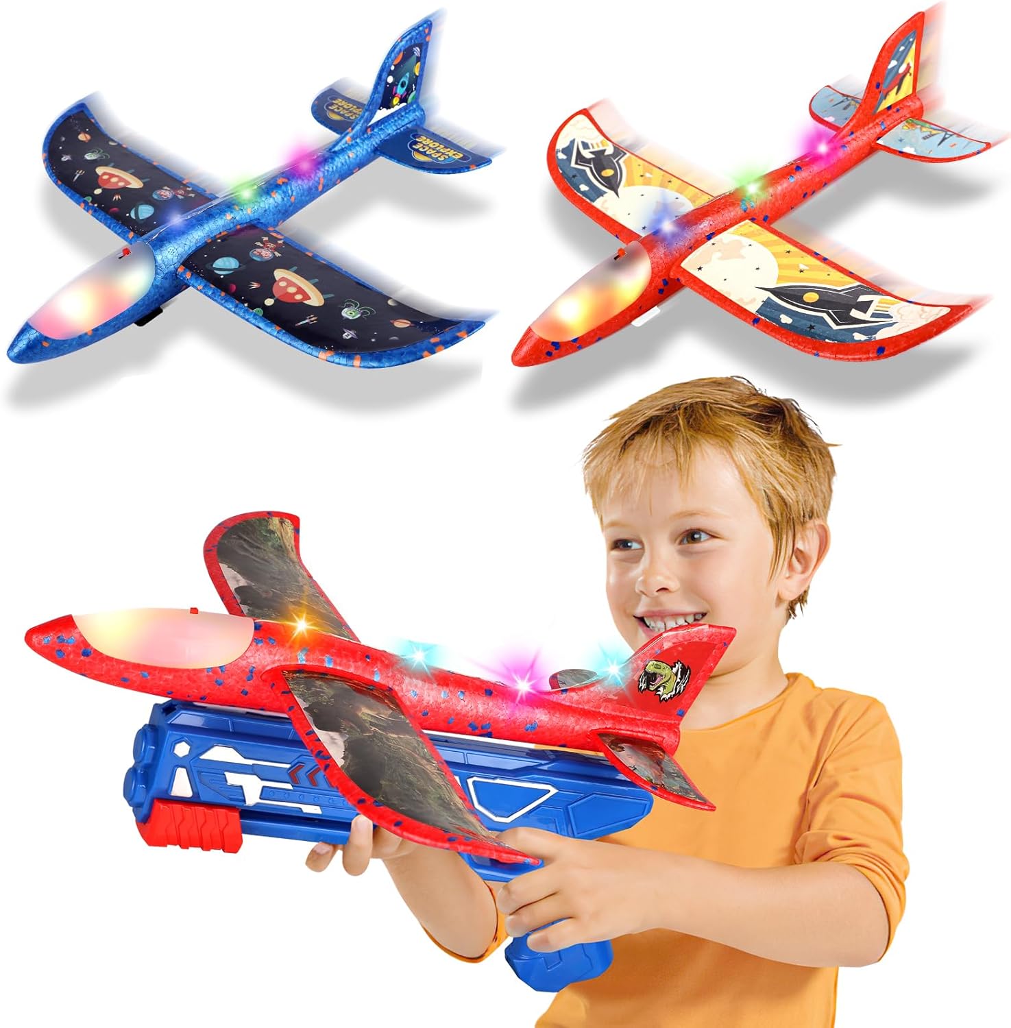 Mieryd Avion Juguete lanzador con LED 15–20 m