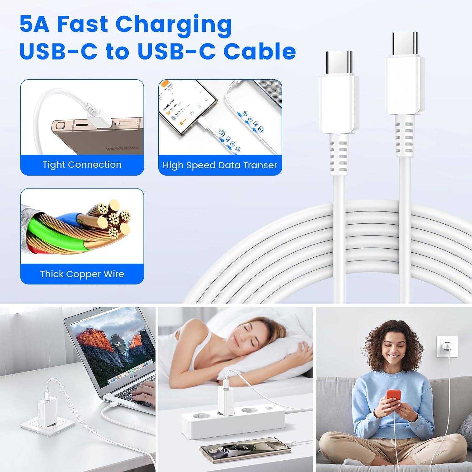 Detalle 2 de Cargador 45W USB‑C carga rápida para Samsung