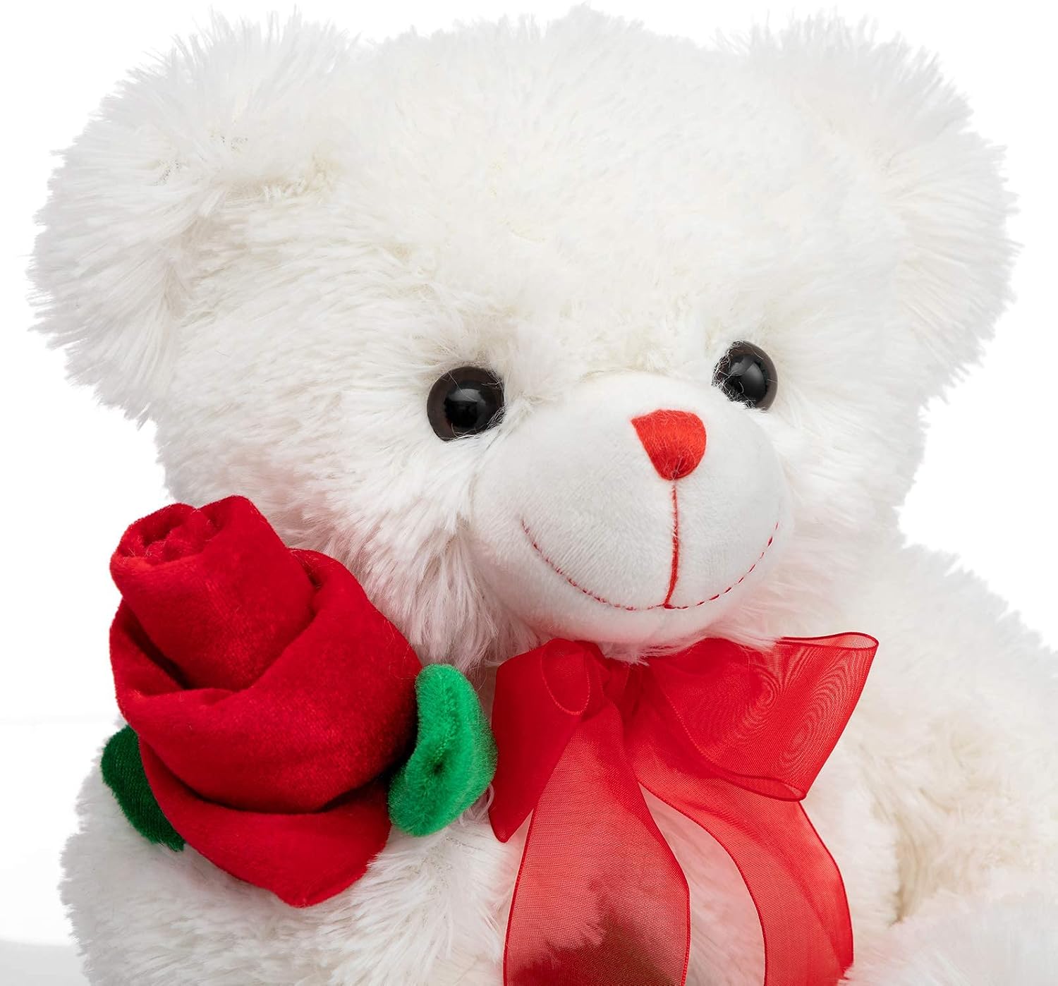 Thumbnail 4 de BEJOY Teddy Bear Rose Bear 12in White