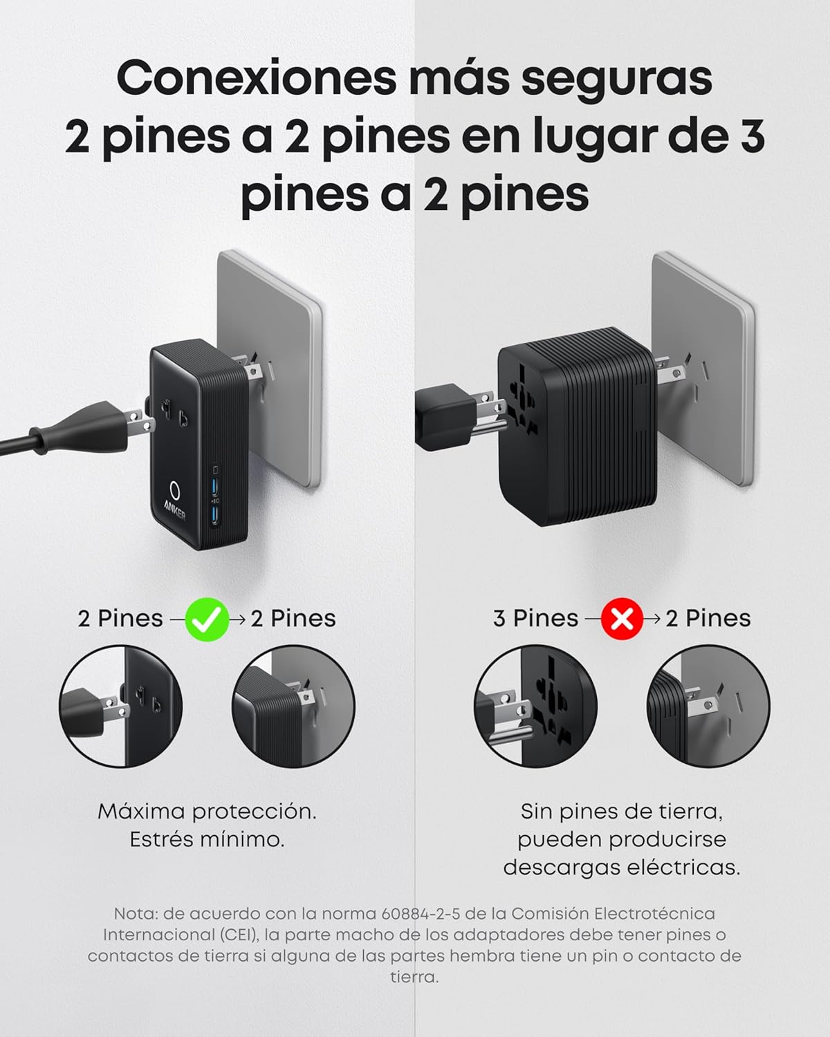 Thumbnail 5 de Anker Nano 5 en 1 Adaptador de Viaje 20 W