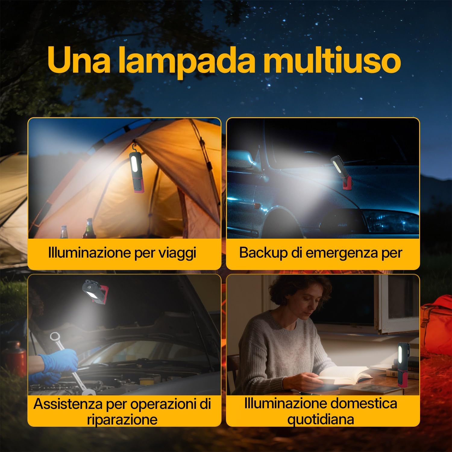 Thumbnail 6 de Tolesum Luce da Lavoro 1200 mAh 🔦