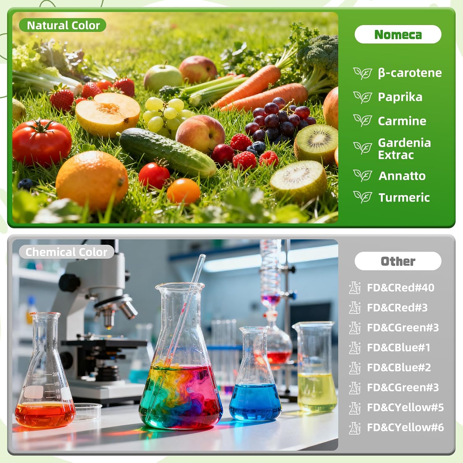 Thumbnail 5 de Nomeca Natural Food Colouring, 6 Plant-Based Liquid Shades for Baking