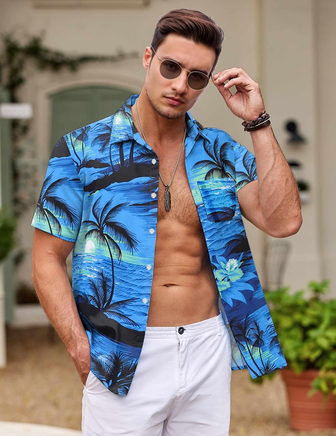 Detalle de Hawaiian shirt for men 7 sizes, Gavliuu