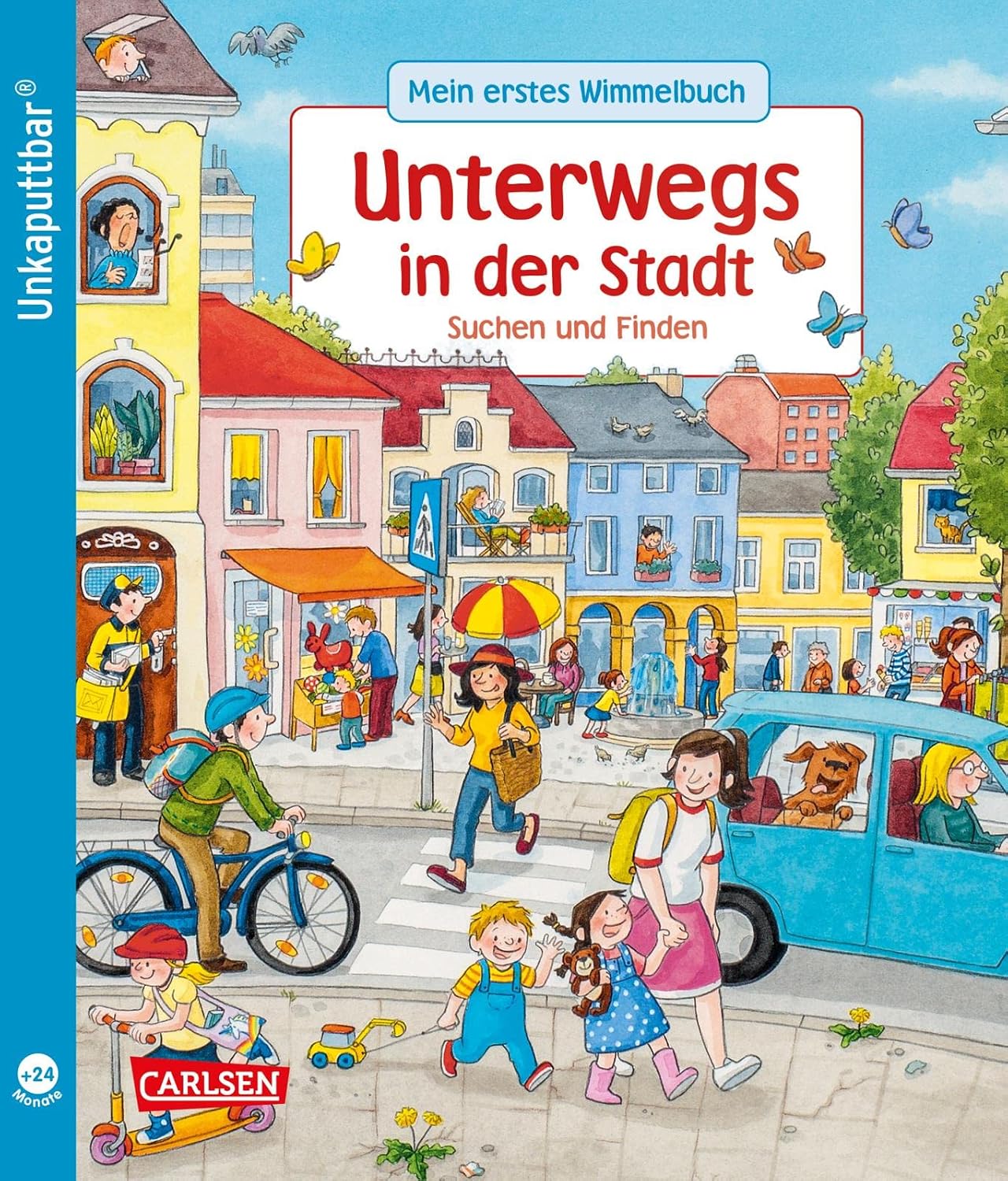 Detalle de Unkaputtbar: Mein erstes Wimmelbuch – Unterwegs in der Stadt, tålig myllrande bilderbok