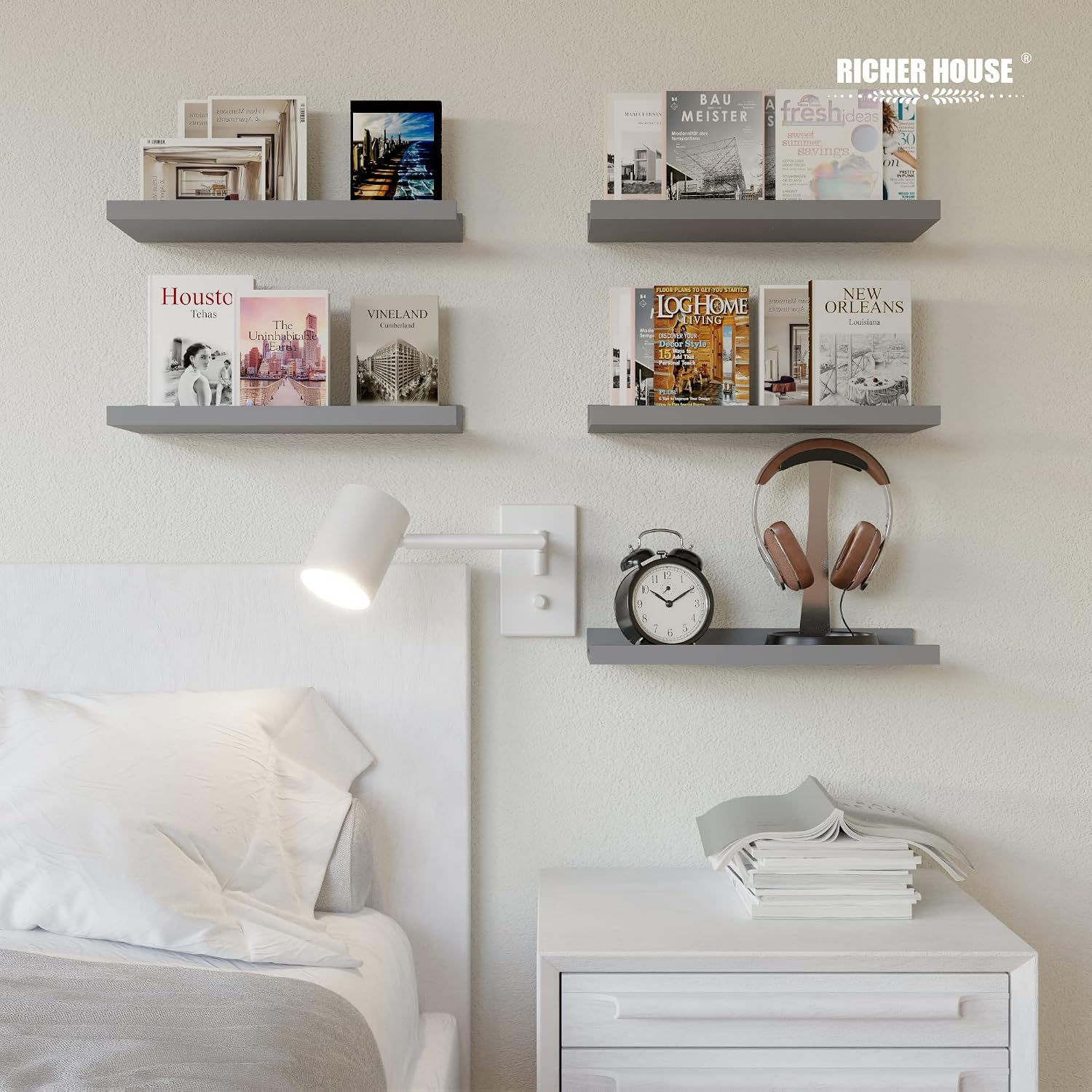 Detalle 2 de RICHER HOUSE Floating Shelves, 15.75-Inch