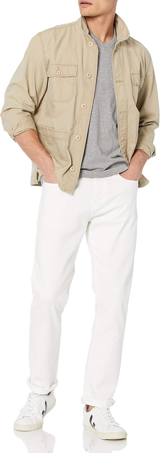 Detalle de Amazon Essentials Herren Athletic-Fit-Stretchjeans in Auslauffarben (5-Taschen, Stretch, 19 cm Beinöffnung bei DE-Größe 32W)