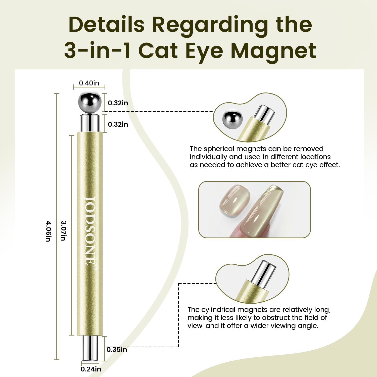 Thumbnail 4 de JODSONE 3-in-1 Cat Eye Magnet 8mm ๐