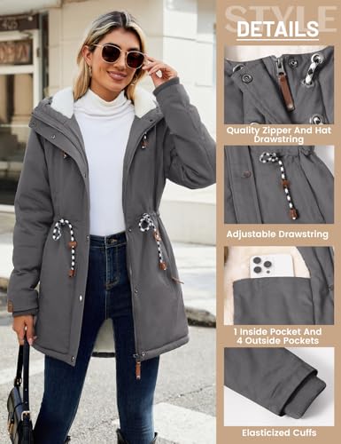 Thumbnail 3 de Xnova Manteau Femme Hiver Mi Longue