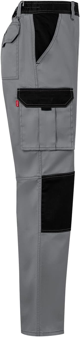 Detalle 2 de Velilla 103020B Pantalón bicolor multibolsillos gris y negro