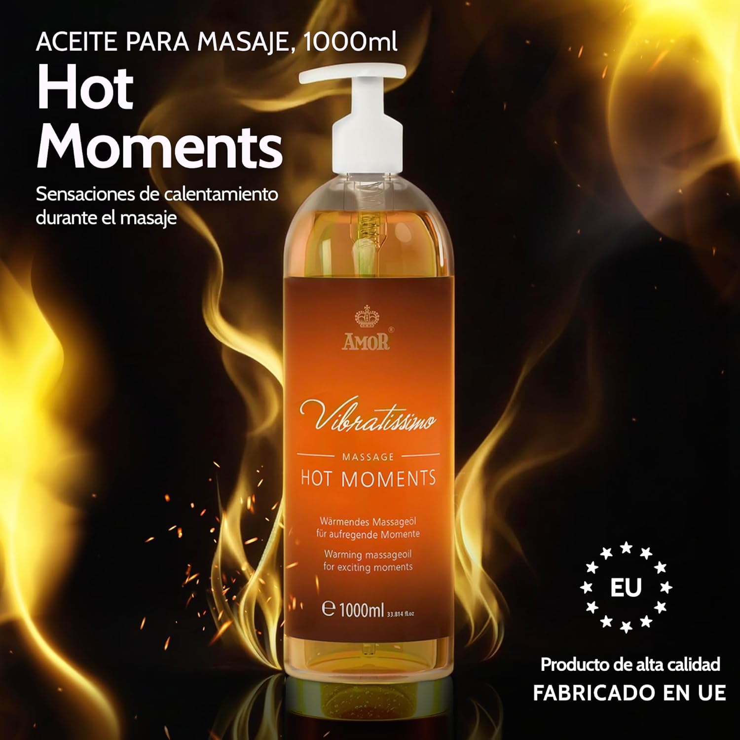 Thumbnail 1 de Vibratissimo Hot Moments Aceite de Masaje Cálido y Relajante