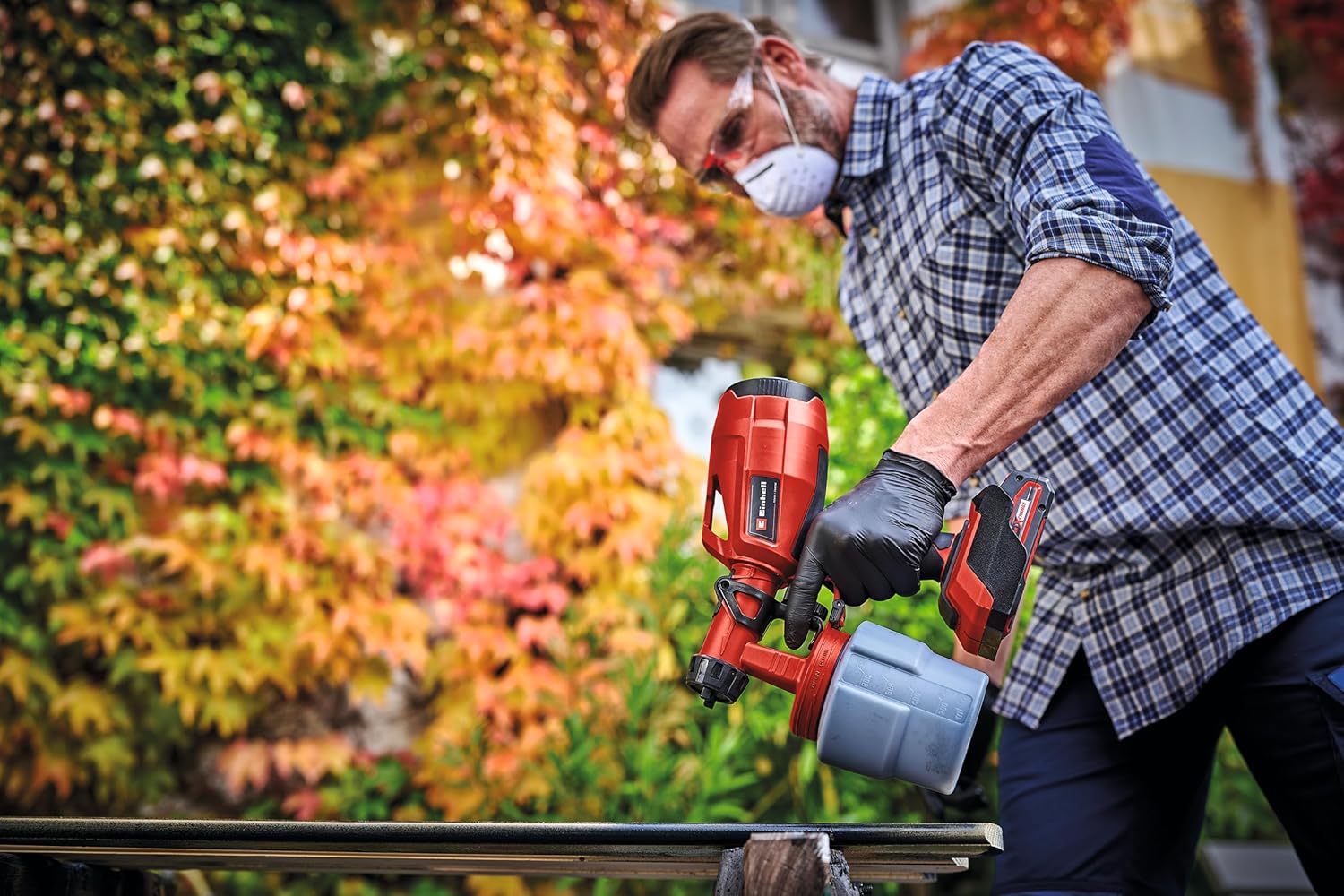 Thumbnail 3 de Einhell Cordless Fence & Decking Paint Sprayer 18V Power X-Change (TC-SY 18/60 Li Solo) – 650ml/min