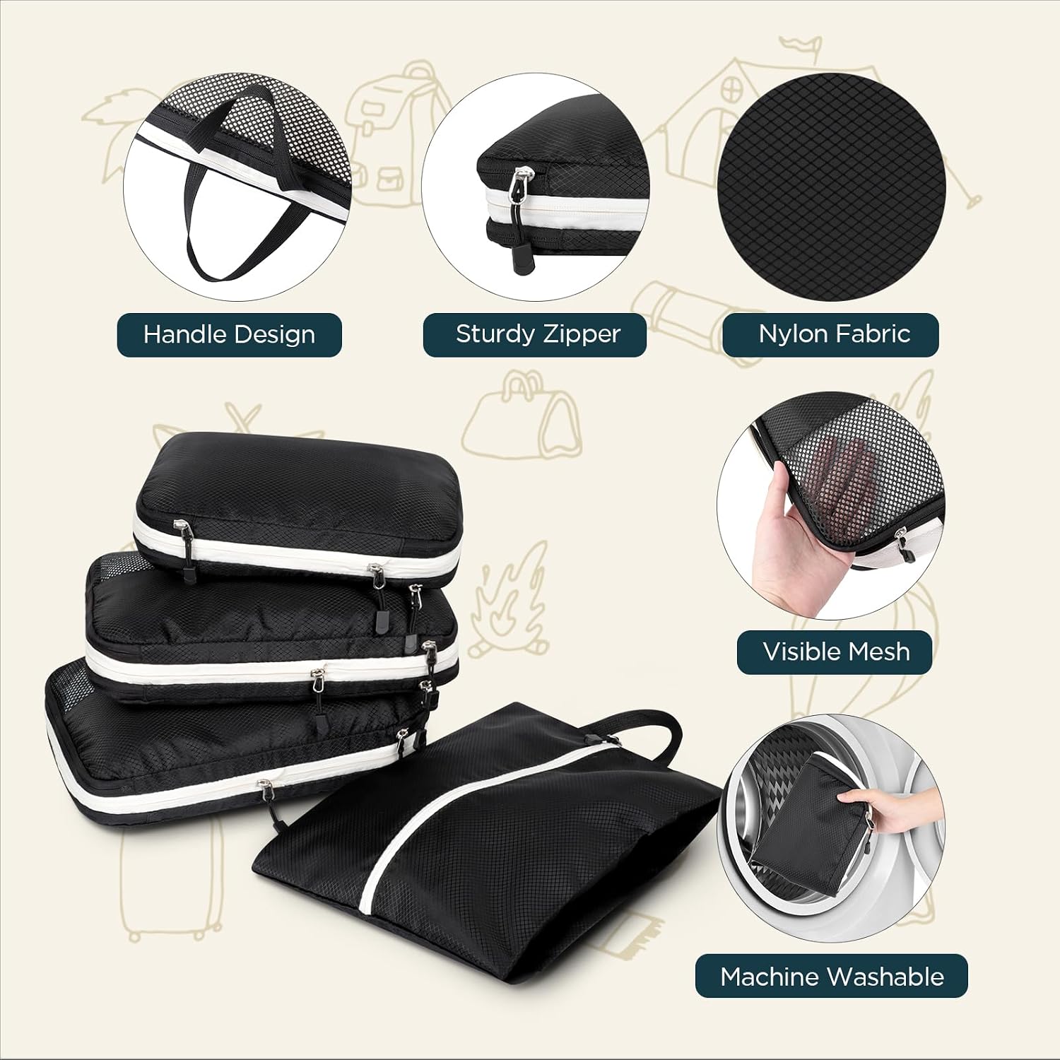 Detalle 2 de Cozary Sacs Compression Double Sided 4 Set