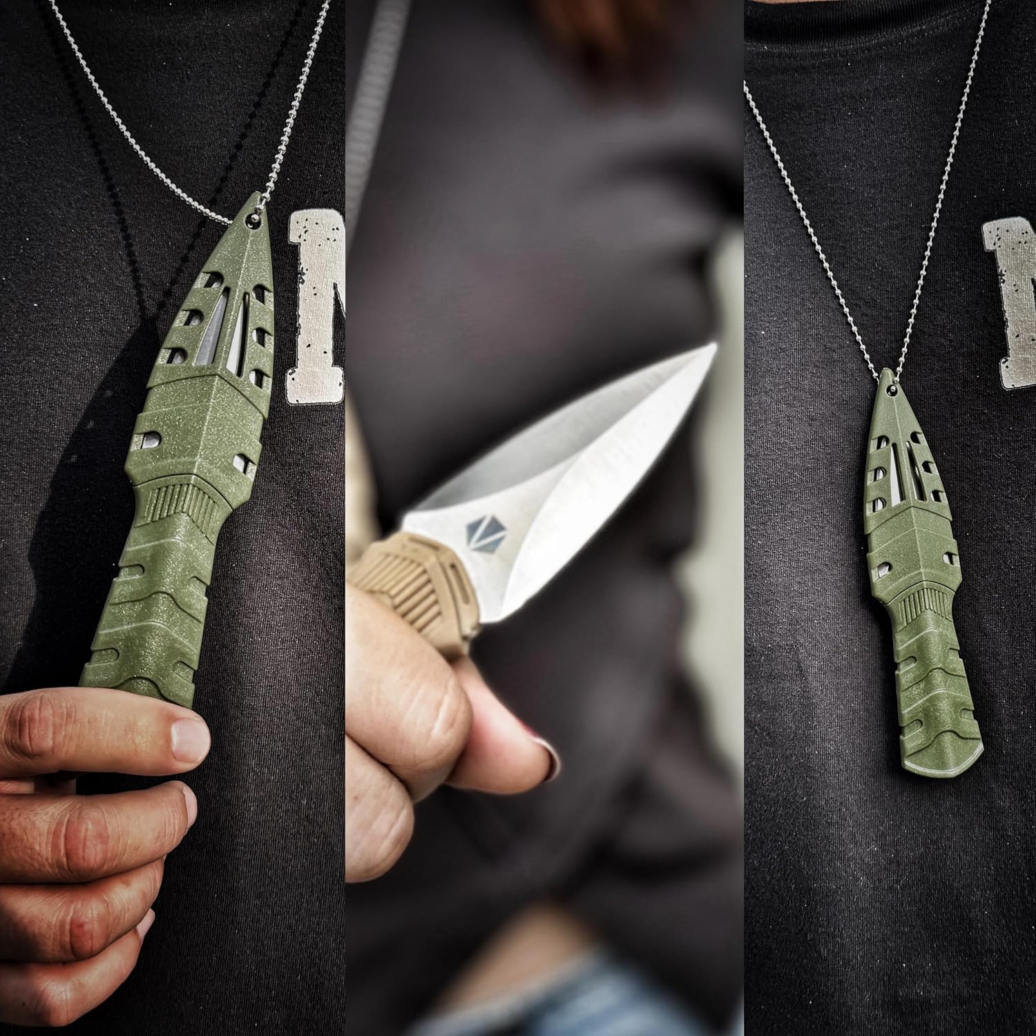 Detalle 2 de REAT Mini EDC Fixed-Blade Knife, 440C Steel