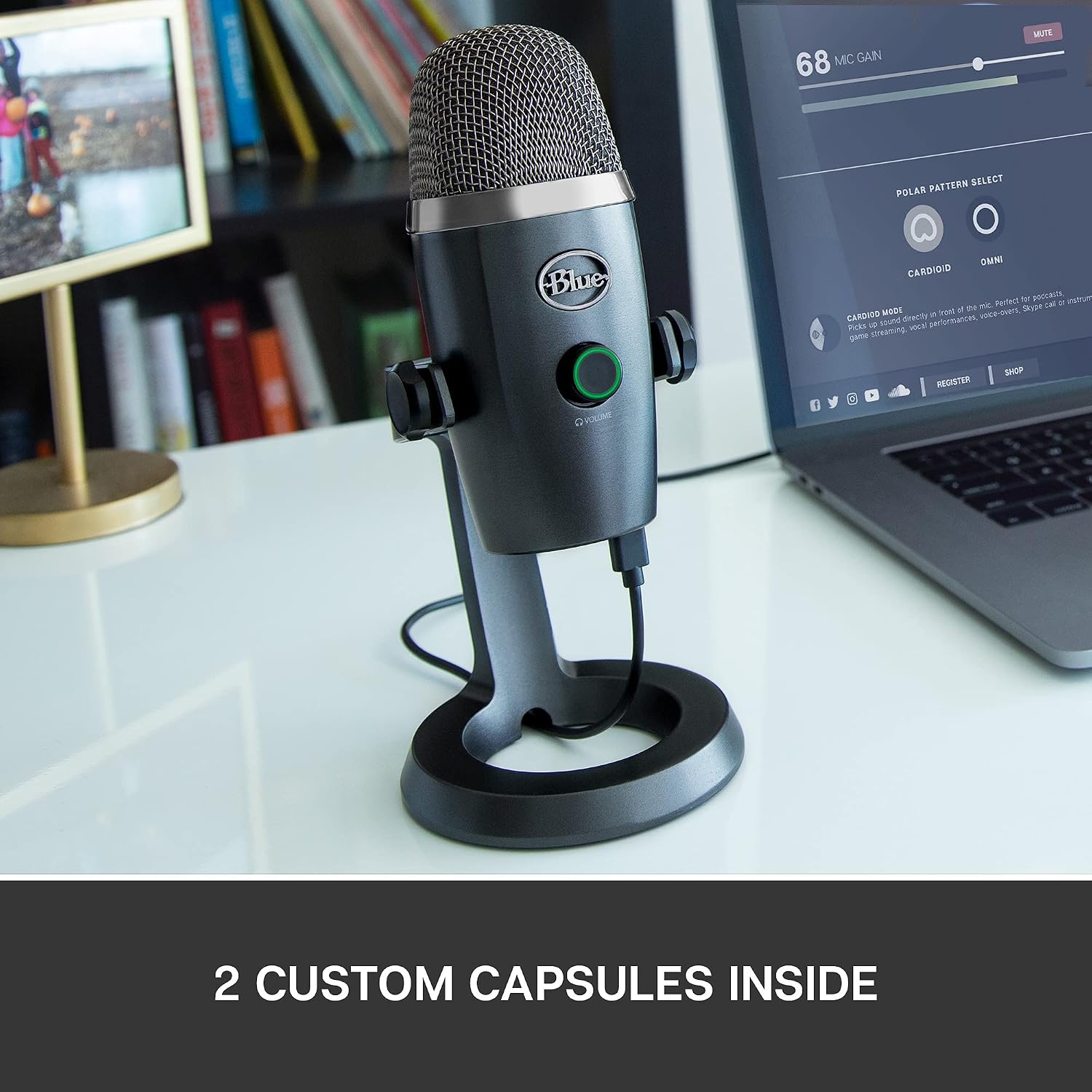 Thumbnail 6 de Logitech G Blue Yeti Nano 988-000088 USB Microphone, Shadow Grey