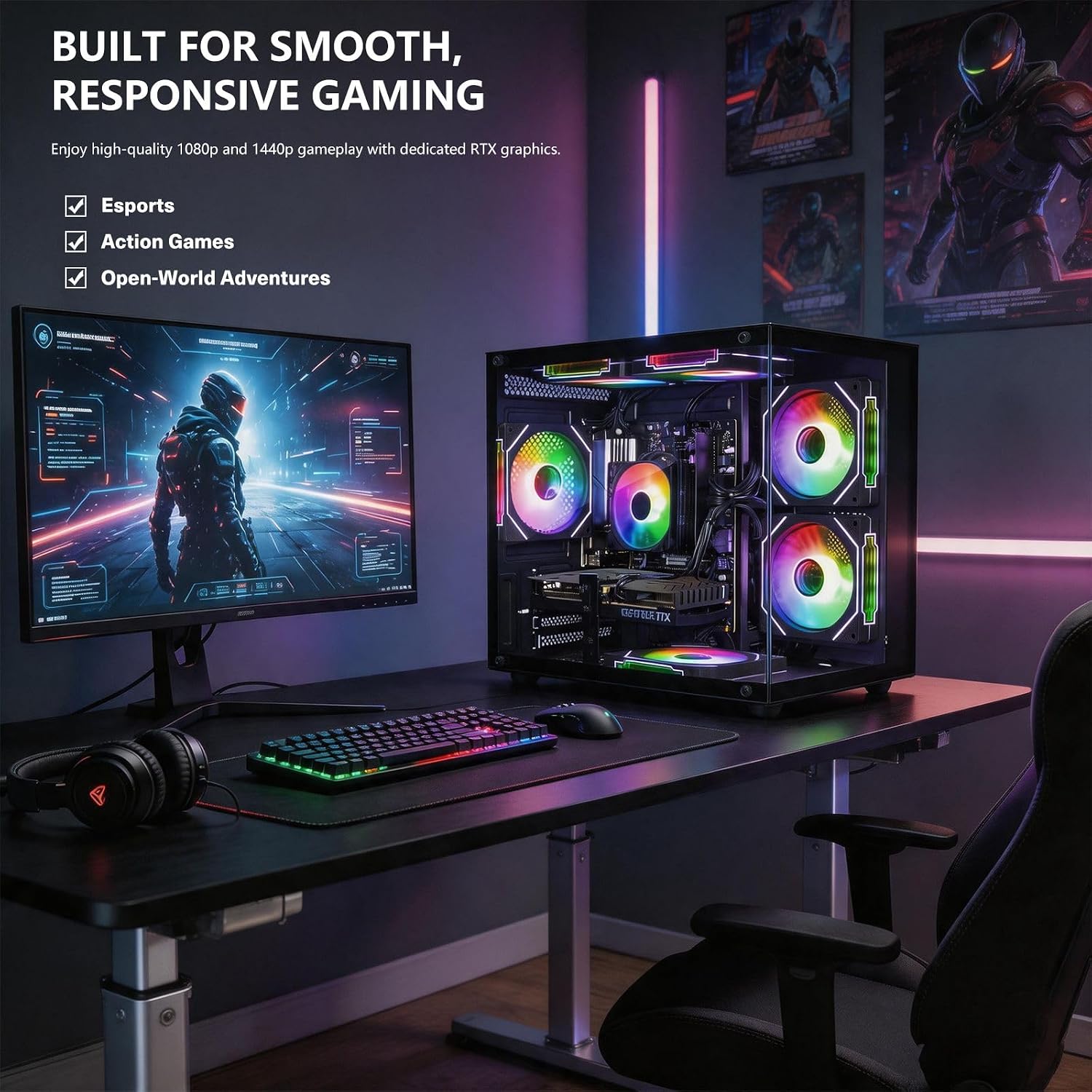 Detalle 1 de Gaming PC with RTX 3060 Ti