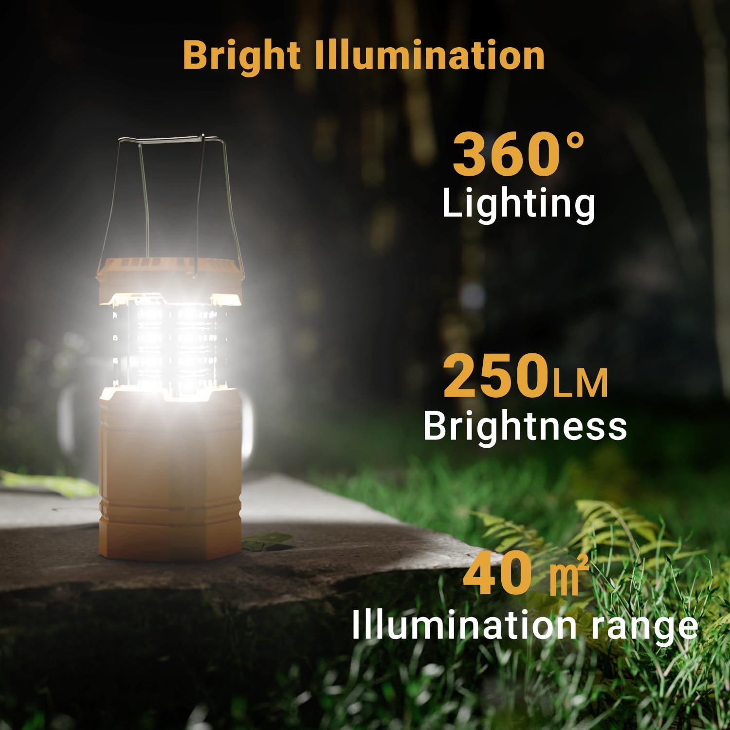 Detalle 2 de ROCAM CL1000 Solar Camping Lantern, 3000mAh, Hand Crank, 12 LEDs