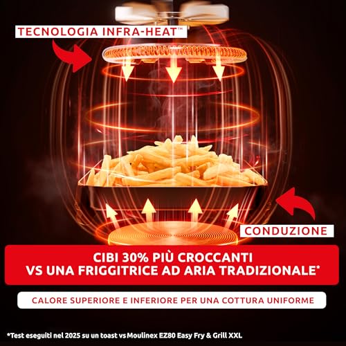 Thumbnail 3 de Moulinex Easy Fry Infrared EZ832H: Friggitrice ad Aria da 7 L con Tecnologia a Infrarossi