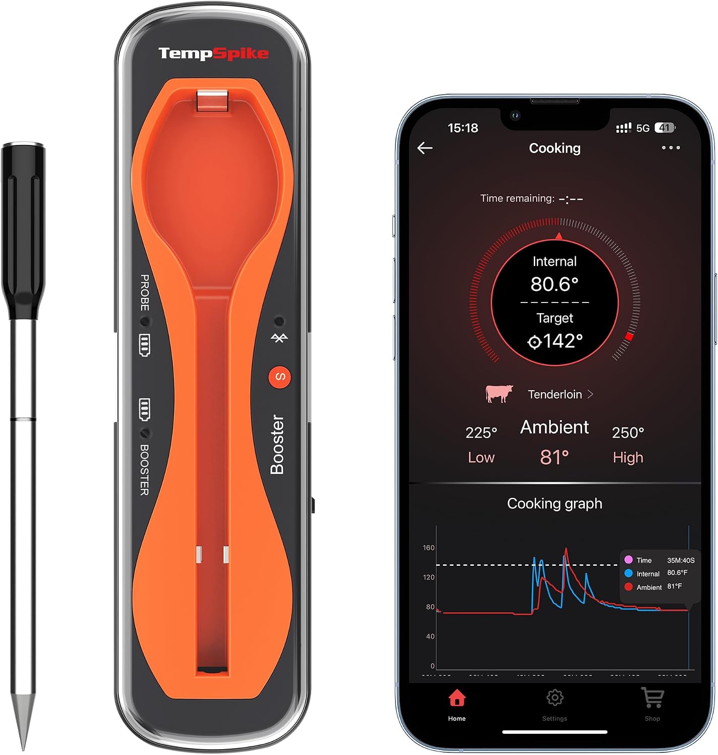 Thumbnail 5 de ThermoPro TempSpike 150M termómetro Bluetooth