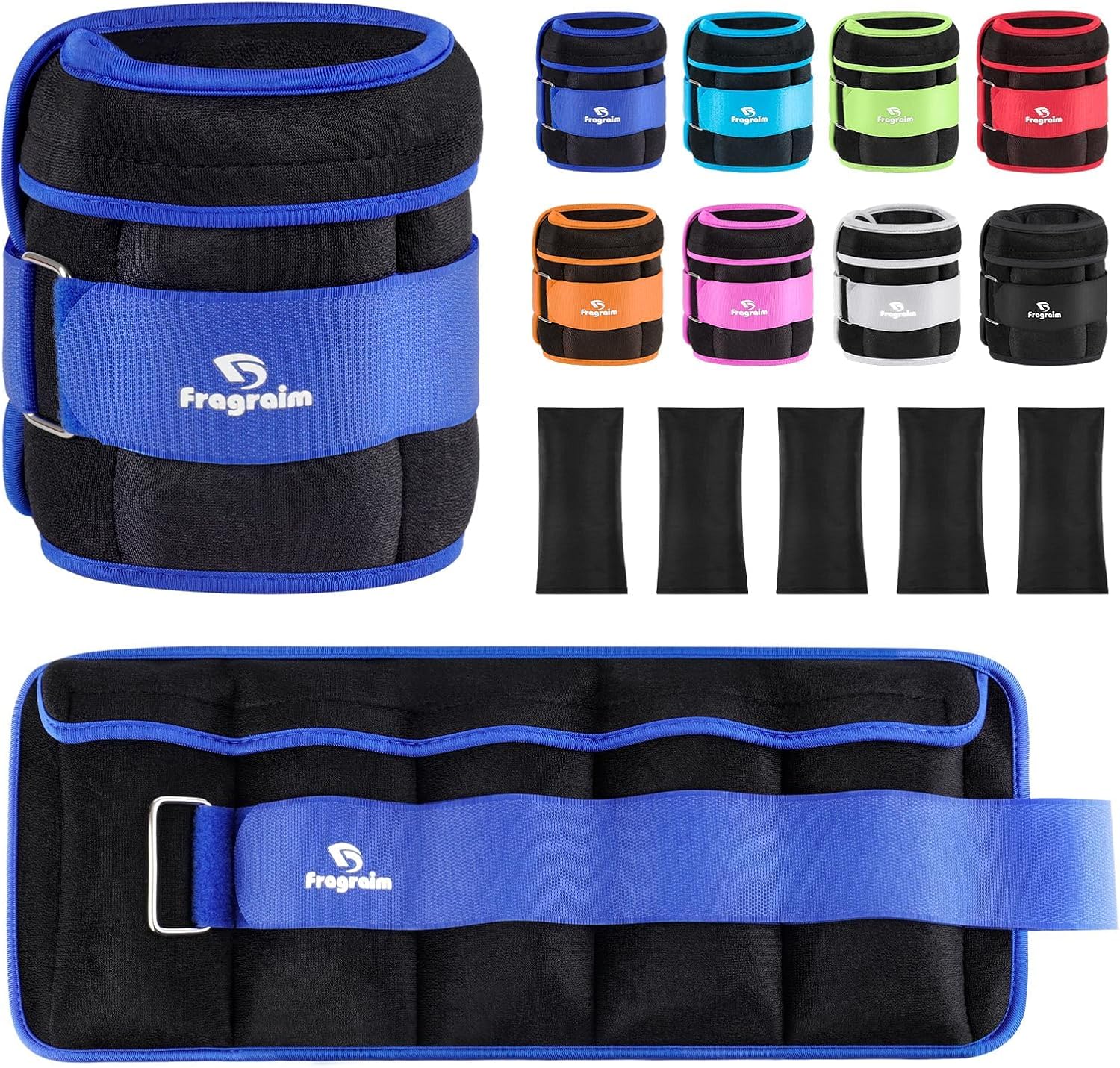 Detalle de Adjustable Ankle Weights 1-5 lbs Pair