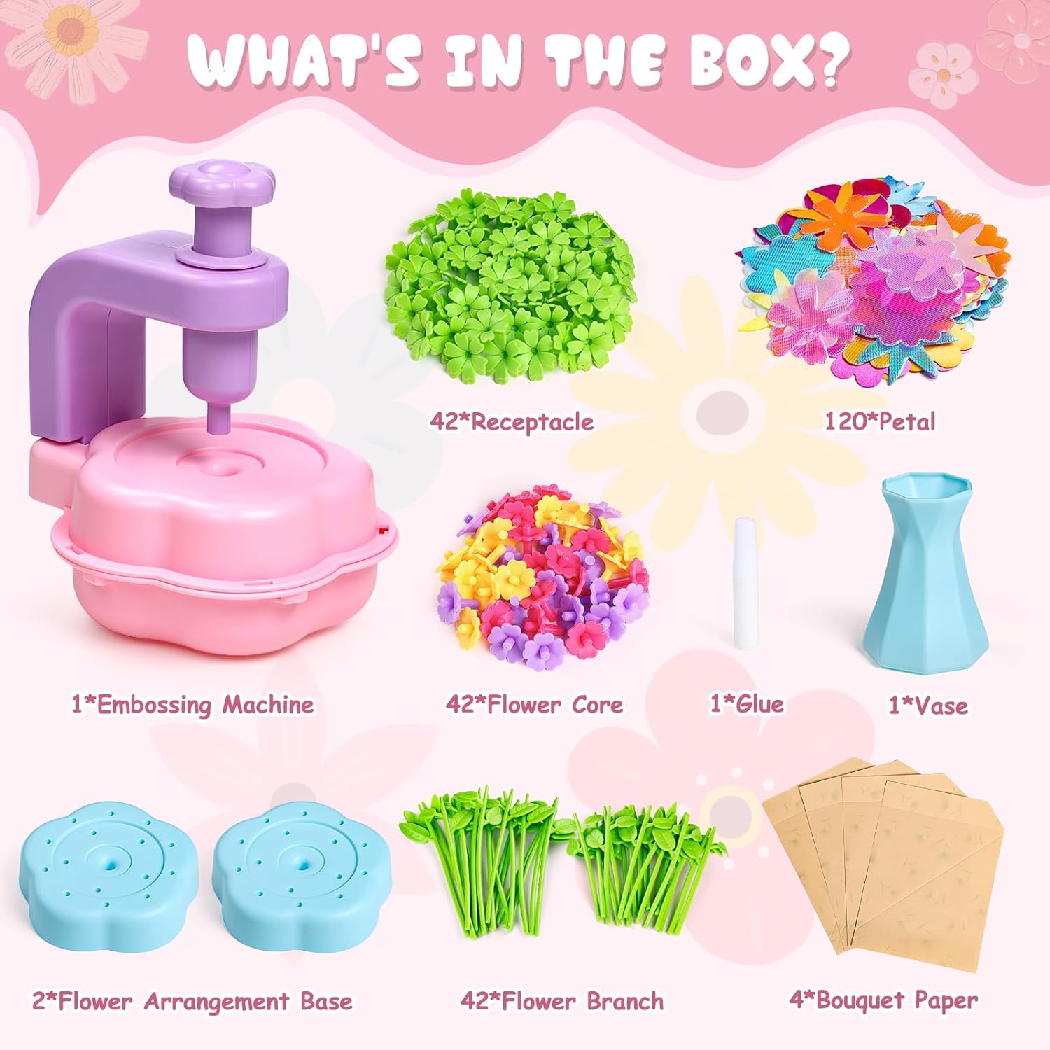 Detalle de Scvcid Fabric Bouquet Toy Set 120 Pieces