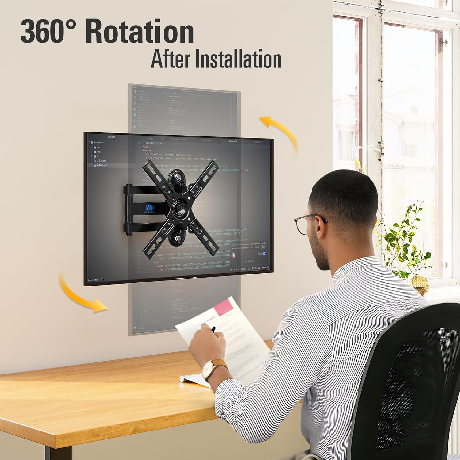 Thumbnail 4 de Mounting Dream MD2462 Monitor Wall Mount for 17–39 (up to 42) Inch TVs