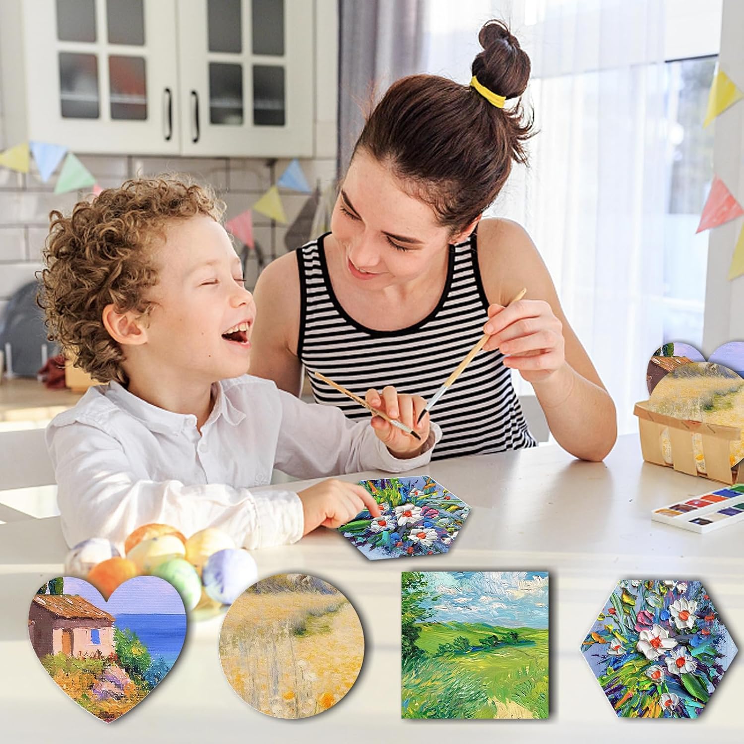 Thumbnail 2 de PanBeiQi Leinwand-Set 12 Stück 🎨