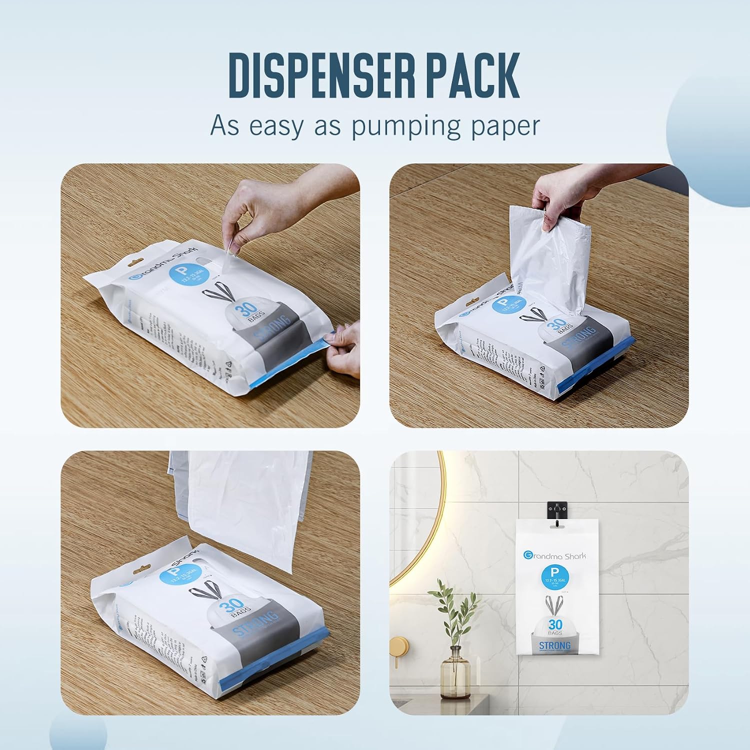 Thumbnail 4 de Grandma Shark 50–65L Bin Liners 70×77cm