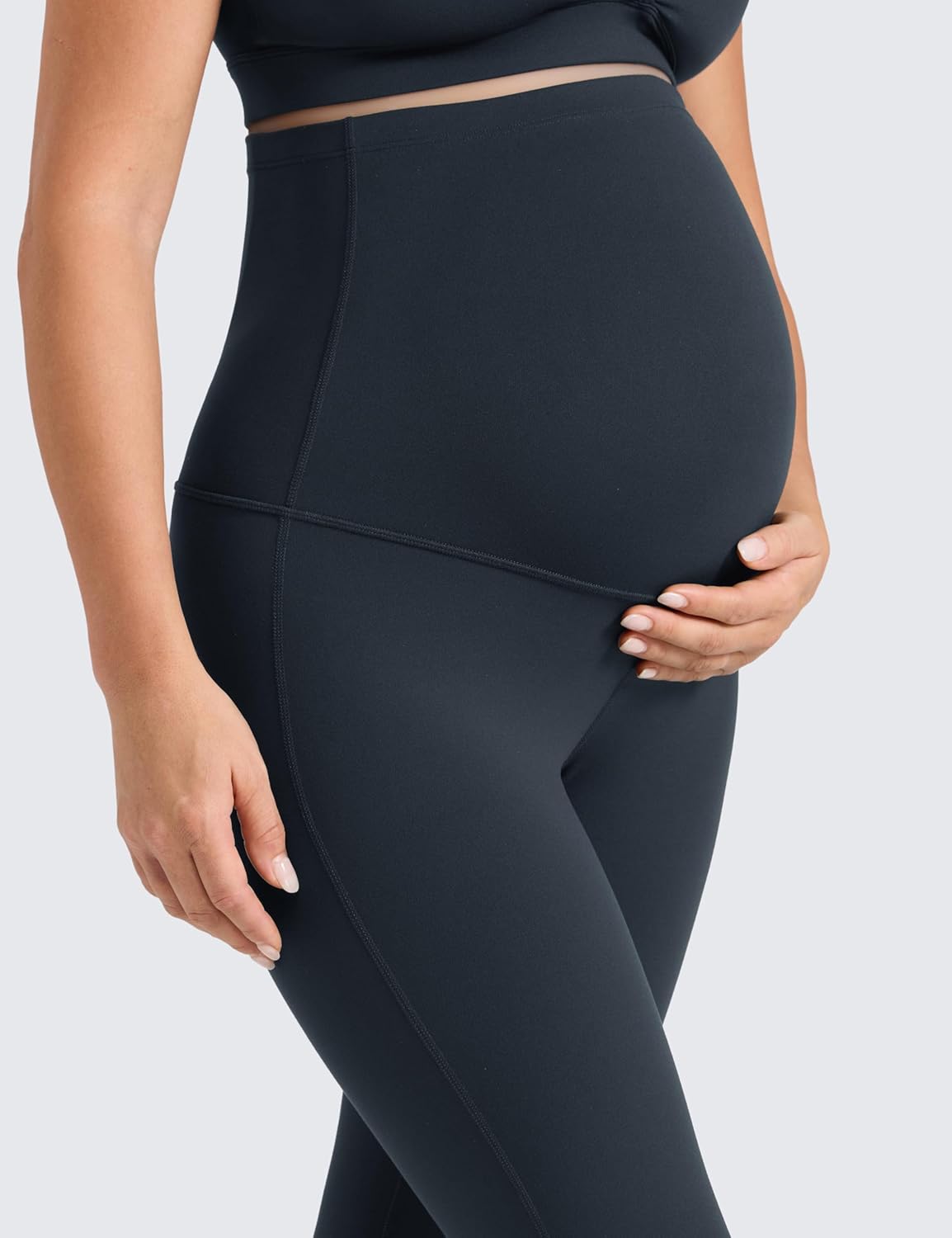 Thumbnail 3 de CRZ YOGA Womens Butterlift Maternity Flare Yoga Leggings 31" – Over the Belly Stretchy Workout Lounge Pants