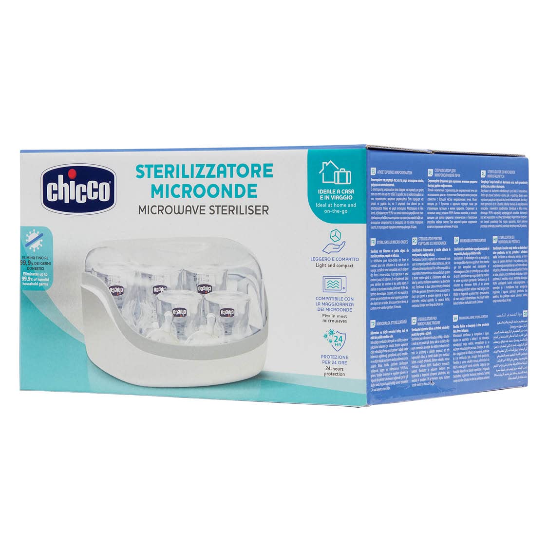 Thumbnail 6 de Chicco Mikrowellen-Sterilisator: Dampfsterrilisation für bis zu 5 Flaschen (weiß)