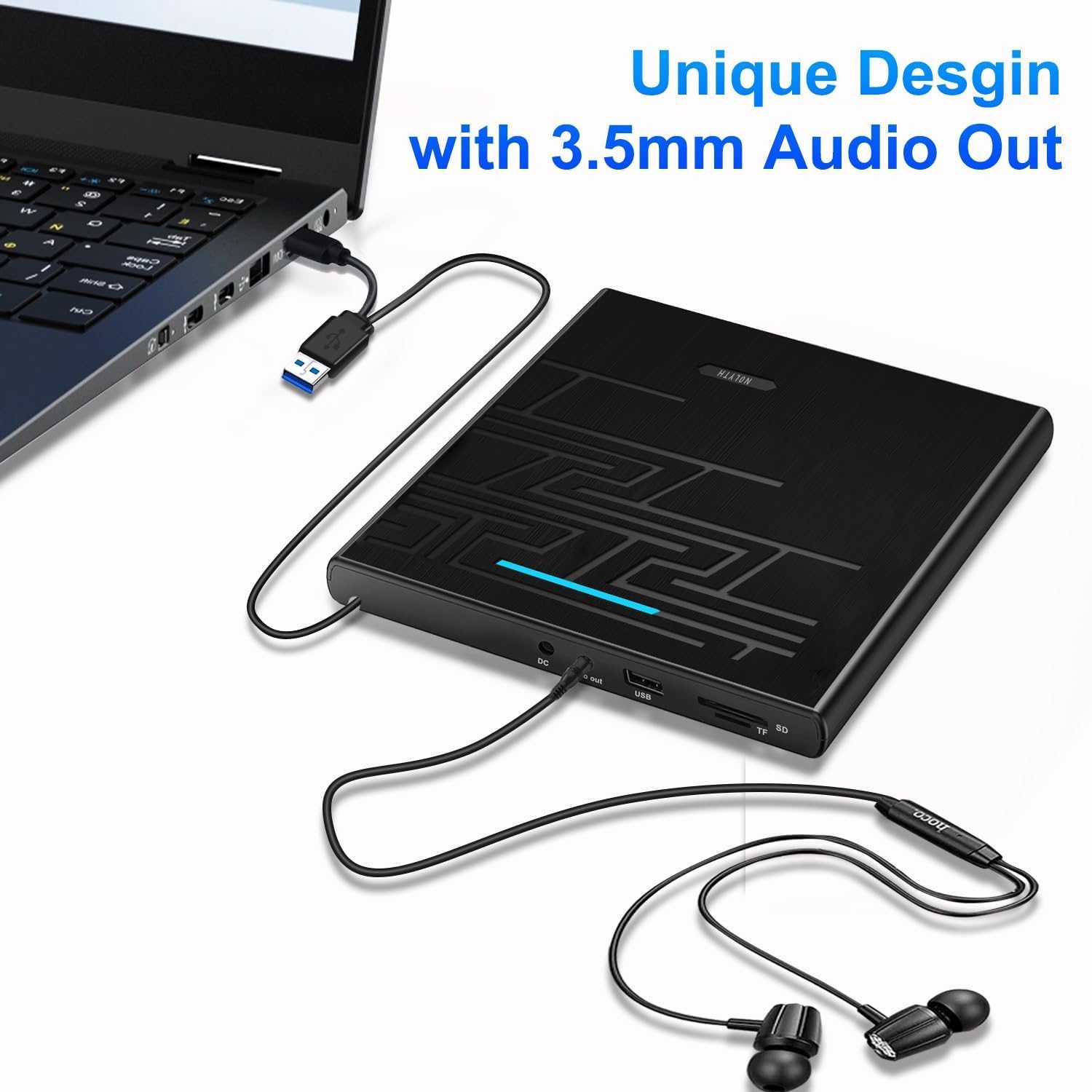Thumbnail 1 de NOLYTH Externes DVD Laufwerk USB 3.0 Type-C