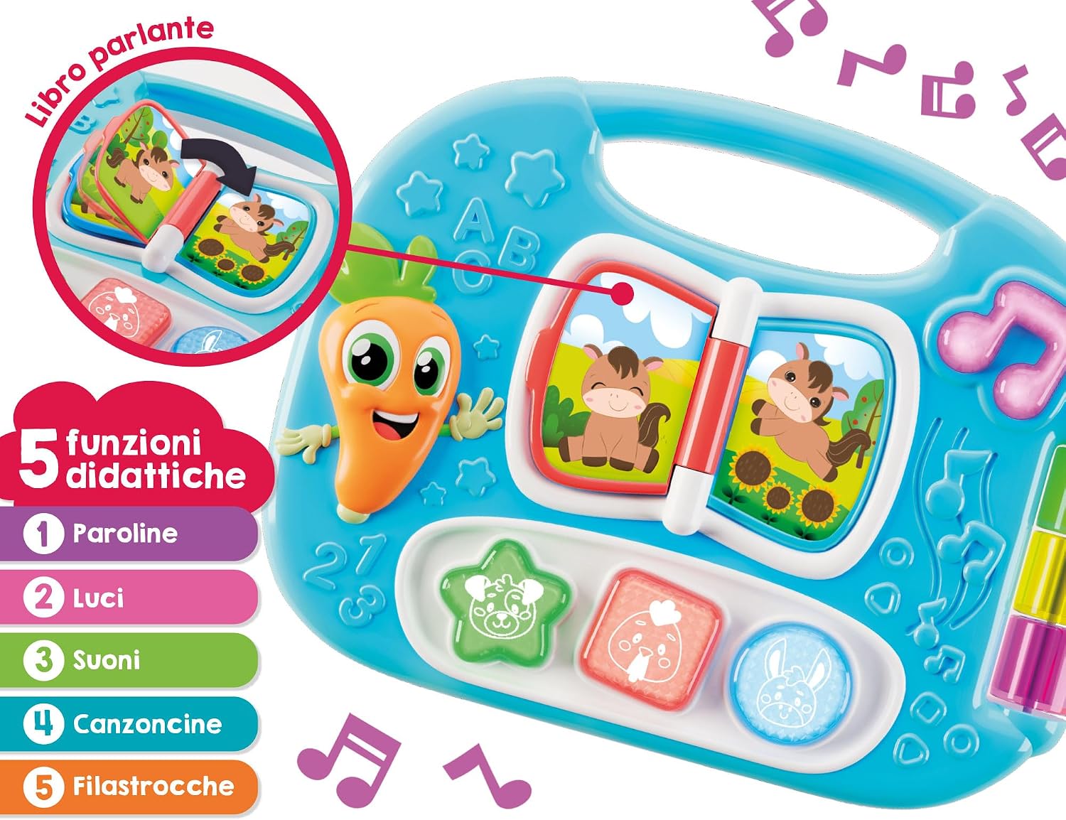 Thumbnail 4 de Lisciani Giochi Carotina Baby mini tavolino educativo fattoria – Tavolino elettronico parlante per sviluppo sensoriale