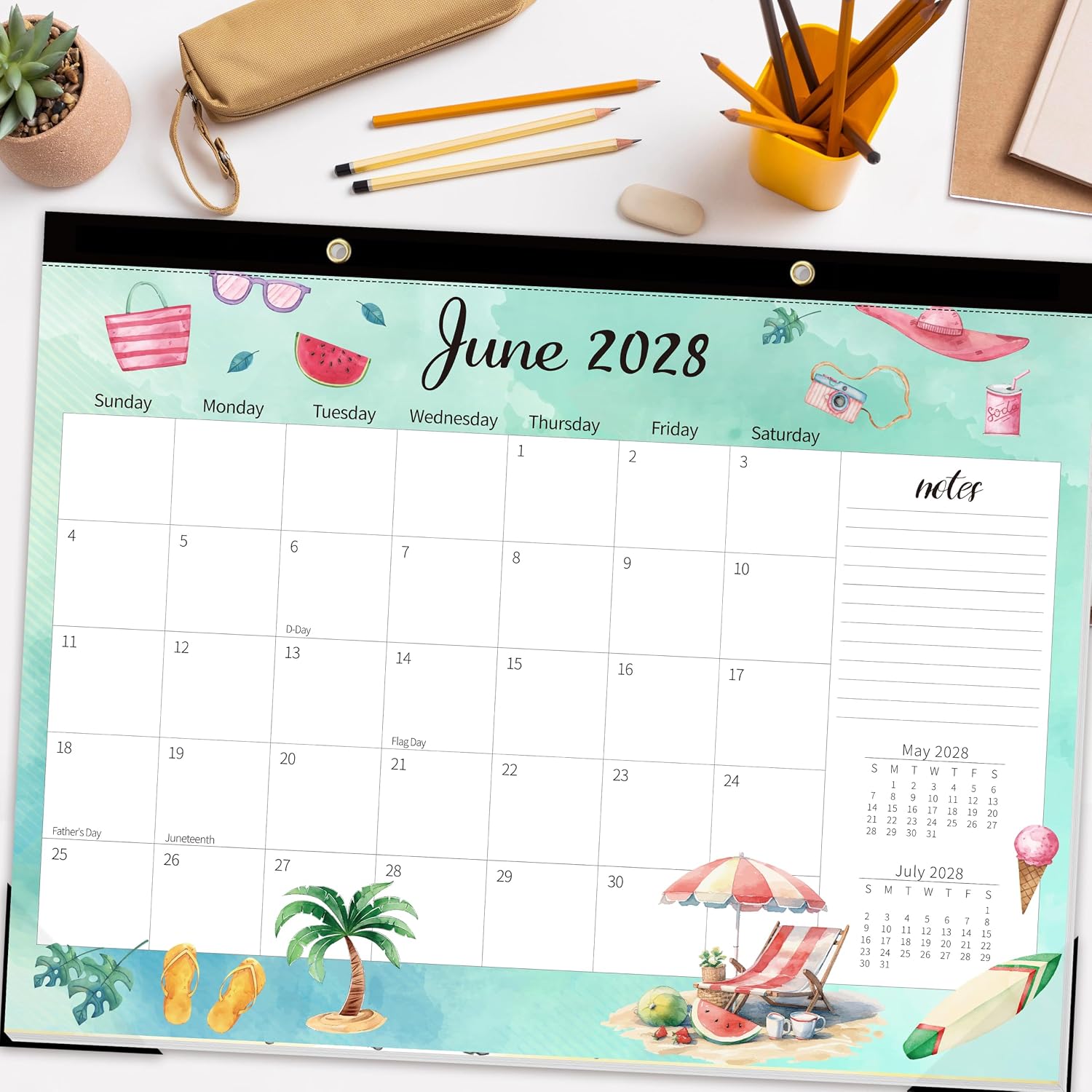 Detalle de GuassLee Desk Calendar, 22" x 17