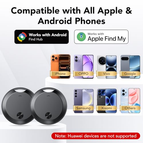 Detalle de 2026 Smart Tracker Tags di aowoka: localizzatore Bluetooth IP68, batteria sostituibile, Find My e Funzioni Trova